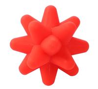 PLAFOPE Silicone Fitness Manuale Muscolare Fisioterapia Yoga Massaggio Spiky Trigger Point Fitness Esercizio Punto Massaggio Rosso - Burst Extra Spesso