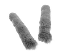 PLAFOPE Spalline Morbide Imbottite per Tracolle da Donna, Set 2 Pezzi, Coprimanico in Pelliccia Sintetica Grigia, Accessori per Borse Pesanti, per Uso Prolungato e Protezione Manici