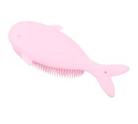 PLAFOPE Spazzola Bagno in Silicone Forma di Balena Morbida e Ergonomica per Pulizia Profonda e Massaggio Corpo e Capelluto Bagnetto Sicuro e Durevole Rosa