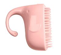 PLAFOPE Spazzola Ergonomica per Shampoo per Bambini Spazzola per Cuoio Capelluto in Silicone per Pulizia Profonda Rosa