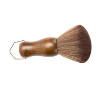 PLAFOPE Spazzola la Pulizia Chioma Professionale in Legno con Setole Morbide, Piccola e Portatile con Gancio per Salone e Barberia