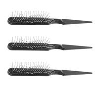 PLAFOPE Spazzola per Capelli in Acciaio 3 Pezzi Pettine a Coda di Topo e Pettine Massaggiante per Cute, per Tintura, Cotonatura e Styling Professionale Capelli Bagnati