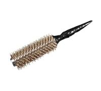 PLAFOPE Spazzola per Styling Chioma Ricci Setole di Setola Naturale, Alluminio e Legno, Portatile per Asciugatura e Volume