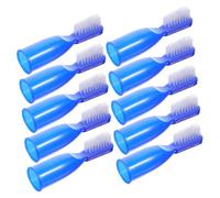 PLAFOPE Spazzolini Da Dito Mini 10 Pezzi, Spazzolini Per La Pulizia Dei Denti Sicuri Per Prigione, Set Portatile in Plastica Leggera, Spazzolino Da Denti Corto Per Struttura Carceraria e Ospedaliera