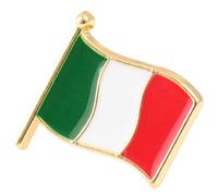PLAFOPE Spilla la Bandiera Italiana in Lega, Decorazione Resistente Spilla Robusta per Feste e Eventi Casuali, Design Creativo a Forma di Bandiera Nazionale
