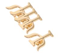PLAFOPE Spille Decorative Lettere Greche per Specialisti, Set da 4 Pezzi in Lega Retrò, Spilla da Bavero per Cappotto e Maglione, Accessori Eleganti per Ufficio, Scuola e Viaggi,