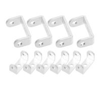 PLAFOPE Staffe a U Design a 3 Fori per Fissaggio in Lega di Alluminio 10 Pezzi e Resistente alle Crepe, Staffe di Sicurezza per Porte e Barricate da Esterno e Attrezzature Industriali
