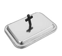 PLAFOPE Stoviglie Per La Comunione Piatto Da Portata Vassoio Da Servizio Vino Forniture Cerimonia Piatto Snack Fritto Vassoio Della Tazza Comunione Acciaio Inossidabile