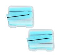 PLAFOPE Strisce Adesive Per Ciglia Autoadesive 80 Pezzi Applicatore Per Ciglia Sfuse Base Blu Senza Colla Per Trucco Occhi Quotidiano e Professionale