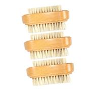PLAFOPE Strumenti Per La Decorazione Delle Unghie 3 Pezzi Spazzola Per Unghie in Legno Spazzola A Due Lati Per E Piedi Setole Per La Pulizia Delicata