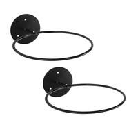 PLAFOPE Supporto da Parete Design Semplice alla Moda Facile da Installare Professionale in Ferro Nero per Palloni da Basket per Casa e Negozi