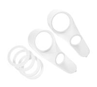 PLAFOPE Supporto per Altoparlanti per Auto in Plastica Bianco per Audio | Anello Adattatore, Distanziale per Casse, Flessibile e Resistente All'usura, per Finiture Interne