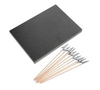 PLAFOPE Supporto per Verniciatura Modello con Base Regolabile Bamboo Clip Pinza a Molla e Bastoncino per Aerografo Completo per Modellismo e Colorazione Precisa