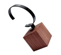 PLAFOPE Supporto Porta Orologio da Polso con Base in Legno Scuro Espositore da Scrivania Antigraffio per Uomo e Donna Stand Portagioie Pratico per Casa Ufficio e Negozio Design Semplice e