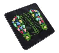 PLAFOPE Tappetino Tecniche di Riflessologia in per Agopressione per Massaggio Piedi in Pvc, Facile da Pulire per Casa e Ufficio