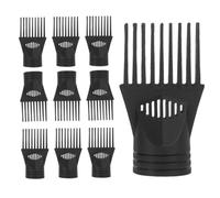 PLAFOPE Ugello Concentratore Pettine per Asciugacapelli 10 Pezzi in Plastica Resistente per Styling Professionale Chioma Lisci senza Effetto Crespo Adatto Uso Salone e Domestico