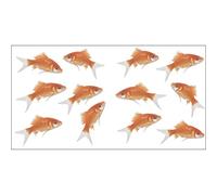 Plage 152016 Adesivi murali - Stickers-Pesce Rosso, 2 Fogli, 11 x 10,5 cm