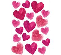 Plage 152777 48 x 68 cm - Adesivo da Parete Cuore, in Vinile, Multicolore, 68 x 0,1 x 47,7 cm
