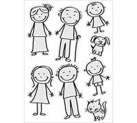 Plage 152787 - Adesivo da Parete all My Family, in Vinile, 68 x 0,1 x 47,7 cm, Nero