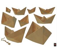 Plage 152802 - Adesivo da Parete Carta Barche, Vinile, 68 x 0,1 x 47,7 cm, Beige