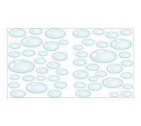 PLAGE 156006 Adesivi murali - Stickers-Acqua, 2 Fogli, 18,5 x 15 cm
