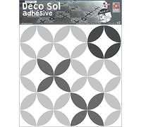 plage 164506 - Decorazione Adesiva per Pavimenti in Vinile, 30 x 30 cm, Colore: Grigio