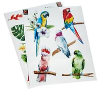 PLAGE Decorazione Adesivo Natura Tropicale, Vinile, Multicolore, 21 x 3 x 29.6 cm