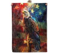 Plaid Bald Eagle, American Flag Coperta Estiva Soggiorno S
