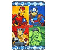 Plaid Bambini Avengers Marvel 100 x 140 cm copertina morbida in pile 100% Poliestere 220 GSM calda e leggera ideale per cameretta lettino o divano