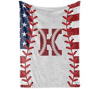 Plaid Baseball Guide Initial K Coperta Universale Letto S