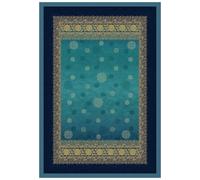 Plaid Bassetti Pallavicino petrolio 135x190 - Design Italiano in Cotone felpato