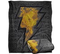 Plaid Black Adam Silky Touch super morbido, 152 x 127 cm