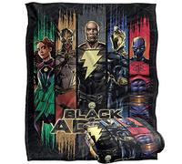 Plaid Black Adam Silky Touch super morbido, 152 x 127 cm