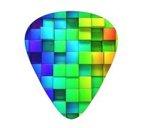 Plaid color arcobaleno,12 pezzi di plettri per chitarra, 3 plettri di diverso spessore per chitarra acustica, basso, ukulele