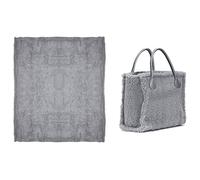 Plaid con Borsa Coordinata Sofy in MicroPile in Tinta Unita - Daunex