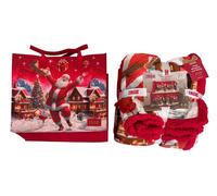 Plaid Con Borsa Irge Natalizio Coperta Invernale In Morbido Pelliccia 200x225 cm