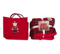 Plaid Con Borsa Irge Natalizio Coperta Invernale In Morbido Pelliccia 200x225 cm