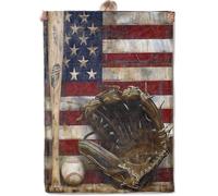 Plaid Coperta Baseball American Flag, Ball Sport Coperte Per Sedia S