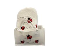 Plaid coperta in pile pesante retro effetto Agnellato con borsa Coral