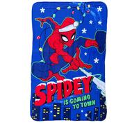 Plaid Coperta Invernale Disney Natalizia "Spiderman" In Morbido Pile 100x150 cm