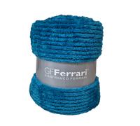 Plaid , coperta MORBIDONE in calda microfibra tessuto jacquard GF FERRARI