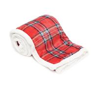 PLAID COPERTA SHERPA FANTASIA TARTAN SCOZZESE IN 2 COLORI 3 MISURE IDEA REGALO