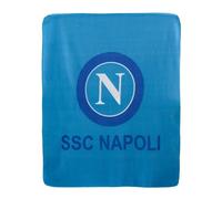 Plaid Coperta SSC Napoli Morbido Pile Azzurro Prodotto Ufficiale Caldo 130x160cm