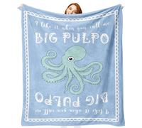 Plaid Cute Octo Plus Theme Ocean Coperta Picnic Per Ufficio M | Coperta Soffice Lavabile In Lavatrice Coperta Per Letto per Compleanno Viaggio Campeggio