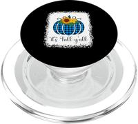 Plaid di bufalo blu sbiancato per Halloween It's Fall Yall PopSockets PopGrip per MagSafe