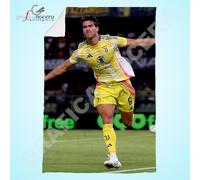 Plaid Dusan Vlahovic Juventus idea regalo biancheria idolo calcio caldo goal