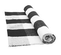 Plaid Front Door Mat Black and White Outdoor Rug for Entry Way Washablebedroom Carpet Welcome Mat Area Rugs