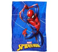 Plaid in coral Spiderman Marvel per bambini coperta in morbido pile 100x140 cm perfetta per divano letto o viaggio