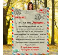 Plaid in Pile A te nostra cara Mamma lettera idea regalo da parte dei figli
