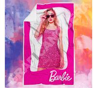 Plaid in pile Barbie cornice con Foto Personalizzata idea regalo bambina